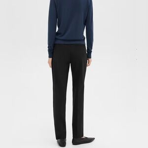 Treeca Full Length Pant in Admiral Crepe, size 4, black